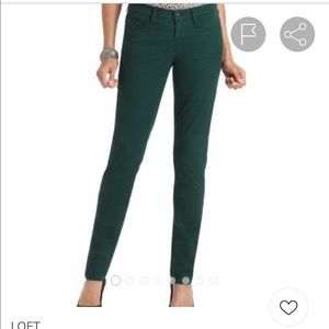 Hunter green loft jeans